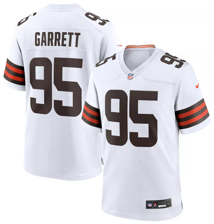 Nike Men's Cleveland Browns Myles Garrett #95 White Game Jersey