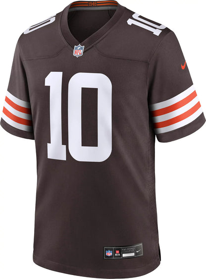 Nike Men's Cleveland Browns Quinshon Judkins #10 Brown Game Jersey