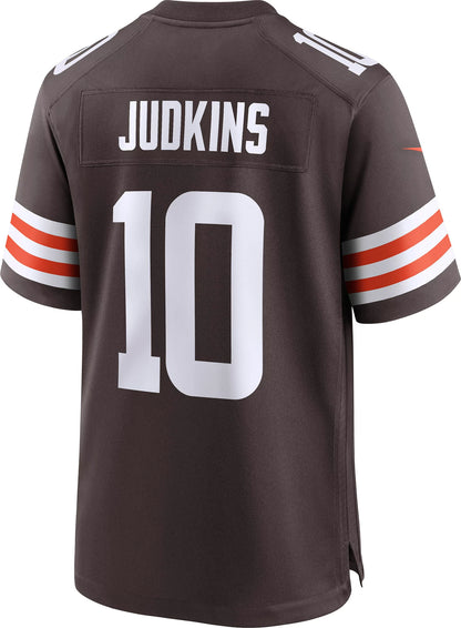 Nike Men's Cleveland Browns Quinshon Judkins #10 Brown Game Jersey