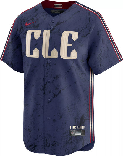 Nike Men's Cleveland Guardians City Connect Steven Kwan #38 Navy Limited Vapor Jersey