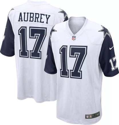 Nike Men's Dallas Cowboys Brandon Aubrey #17 White Alternate Game Jersey