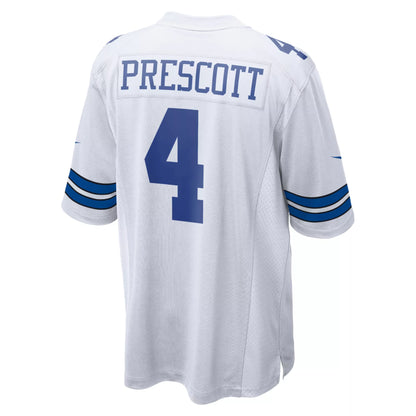 Nike Men's Dallas Cowboys Dak Prescott #4 White Game Jersey