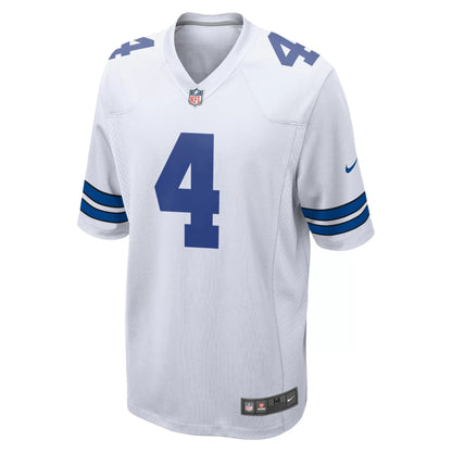 Nike Men's Dallas Cowboys Dak Prescott #4 White Game Jersey