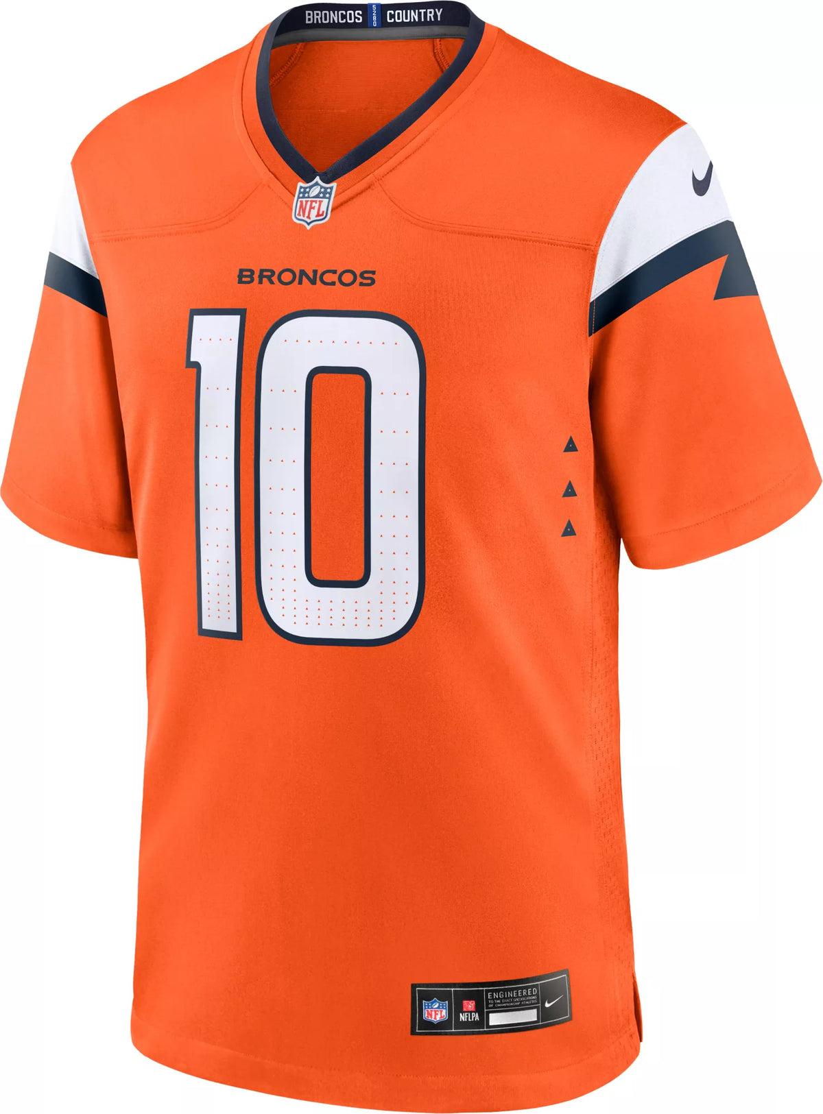 Nike Men's Denver Broncos Bo Nix #10 Orange Game Jersey