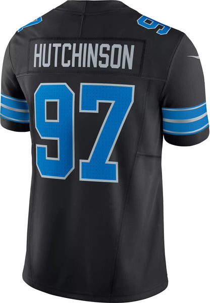 Nike Men's Detroit Lions Aidan Hutchinson #97 Vapor F.U.S.E. Black Alternate Limited Jersey
