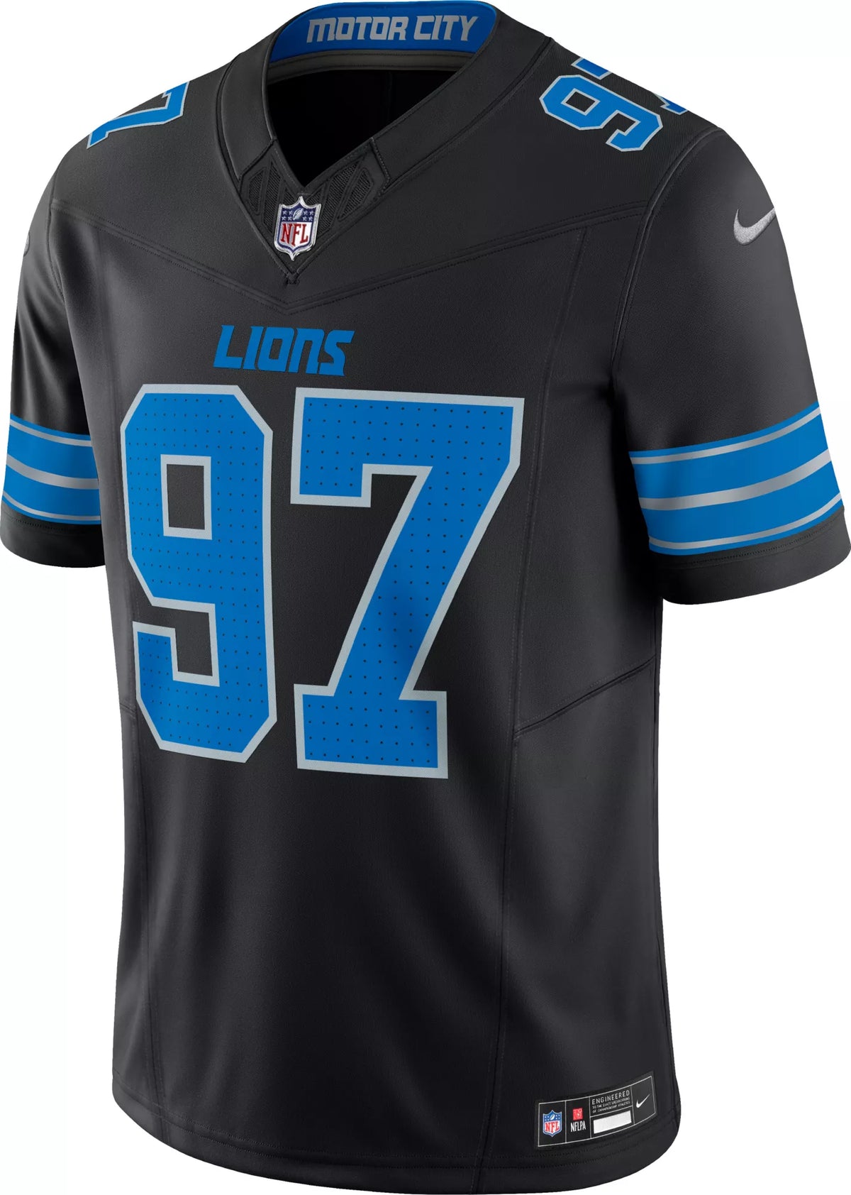 Nike Men's Detroit Lions Aidan Hutchinson #97 Vapor F.U.S.E. Black Alternate Limited Jersey