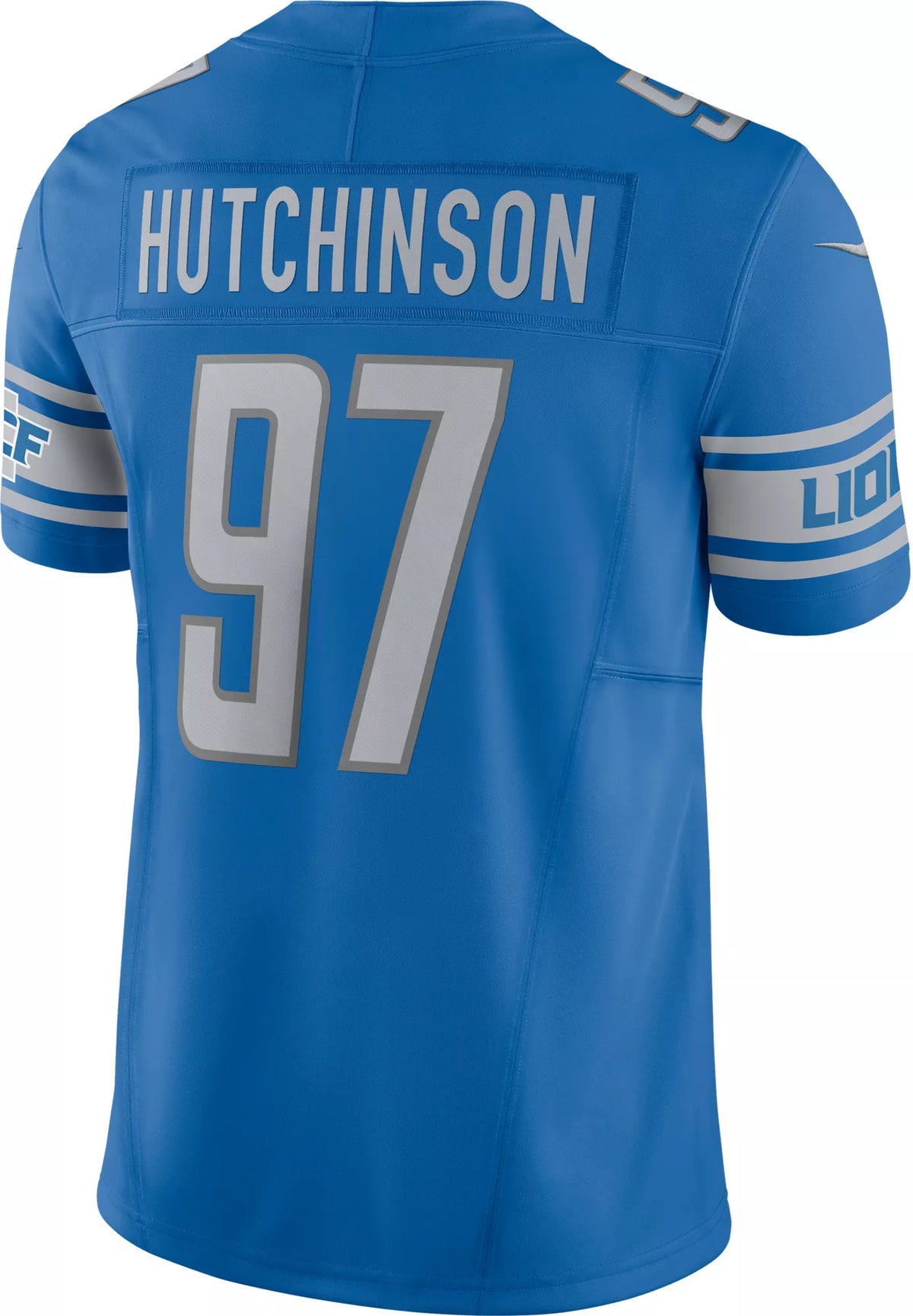 Nike Men's Detroit Lions Aidan Hutchinson #97 Vapor F.U.S.E. Blue Limited Jersey