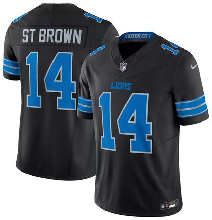 Nike Men's Detroit Lions Black Amon-Ra St. Brown #14 Alternate Limited Jersey