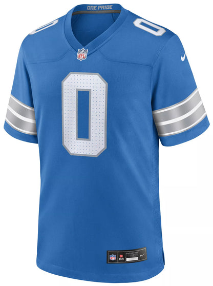 Nike Men's Detroit Lions Jahmyr Gibbs #0 Blue Game Jersey