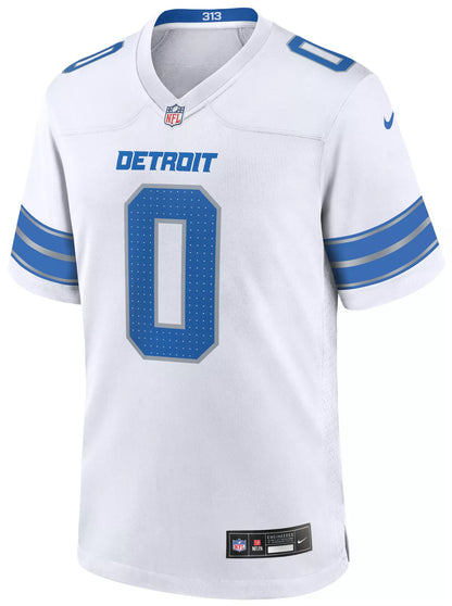 Nike Men's Detroit Lions Jahmyr Gibbs #0 White Game Jersey