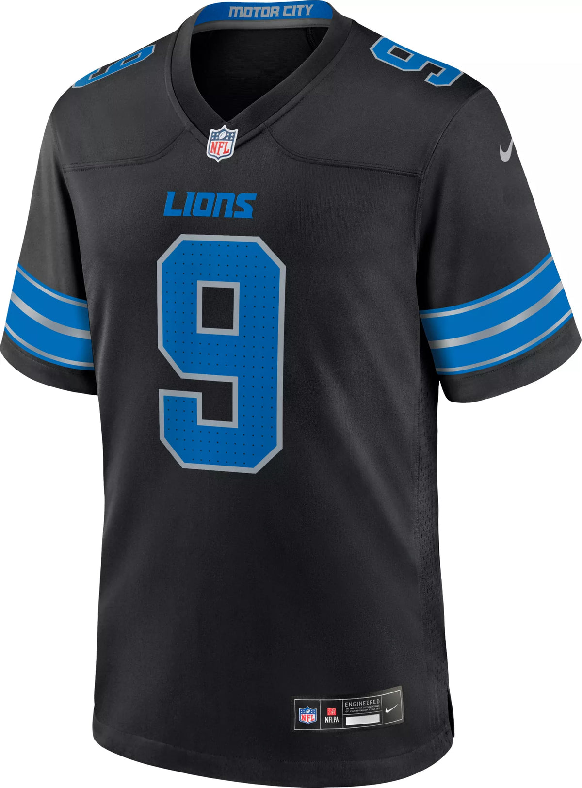 Nike Men's Detroit Lions Jameson Williams #9 Alternate Black Game Jersey
