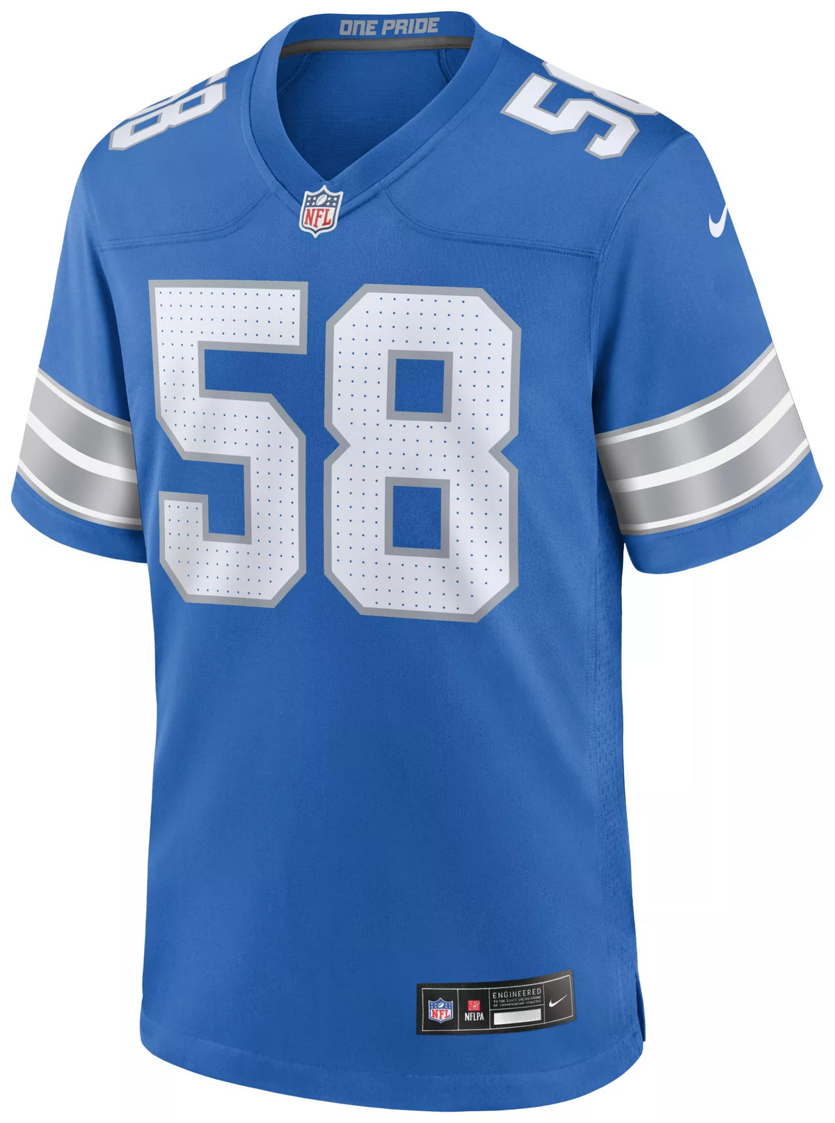 Nike Men's Detroit Lions Penei Sewell #58 Blue Alternate Game Jersey