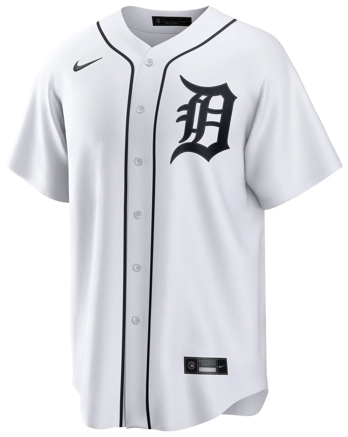 Nike Men's Detroit Tigers Javier Baez #28 White Home Replica Jersey