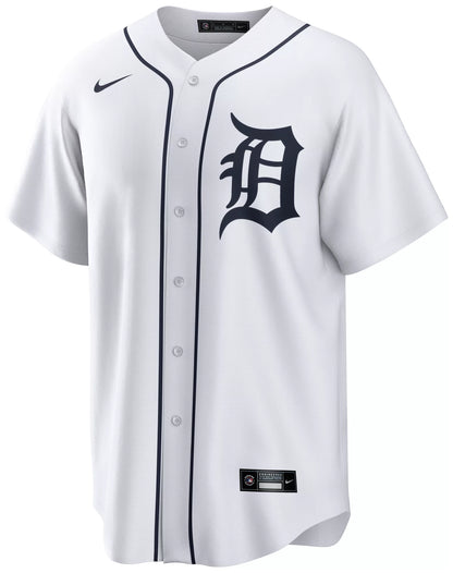 Nike Men's Detroit Tigers White Kevin McGonigle #7 Home Replica Jersey