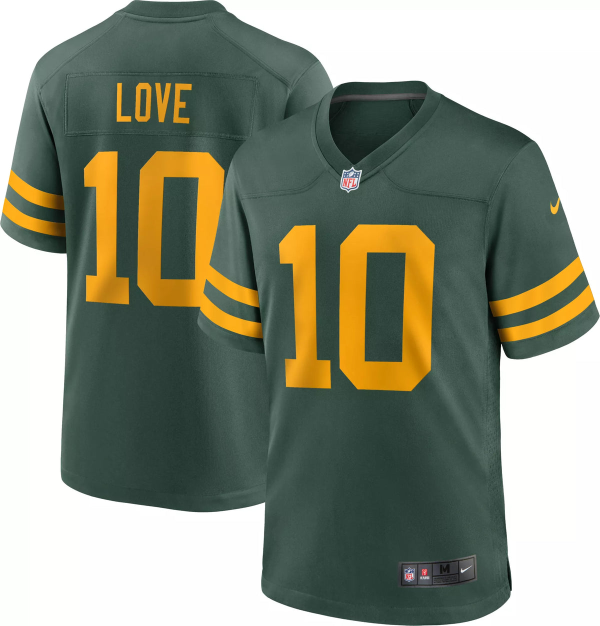Nike Men's Green Bay Packers Jordan Love #10 Alternate Game Jersey