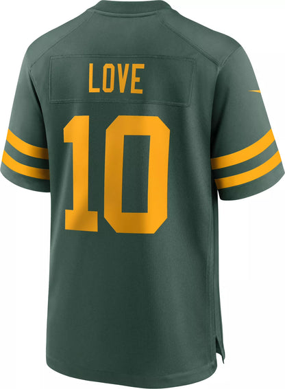 Nike Men's Green Bay Packers Jordan Love #10 Alternate Game Jersey