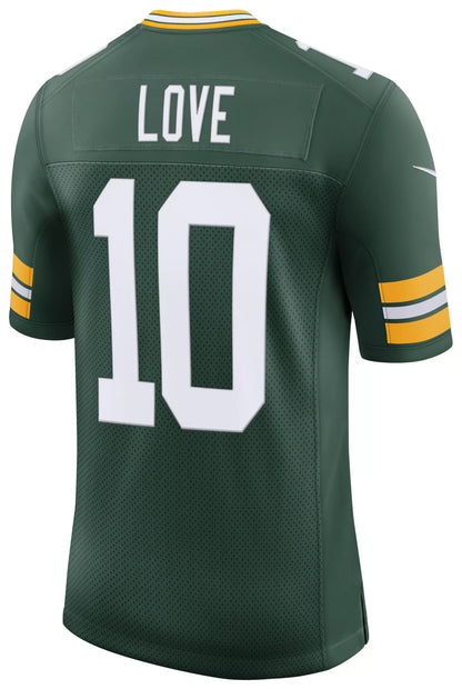 Nike Men's Green Bay Packers Jordan Love #10 Fir Vapor Limited Jersey