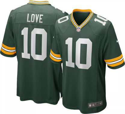 Nike Men's Green Bay Packers Jordan Love #10 Green Game Jersey