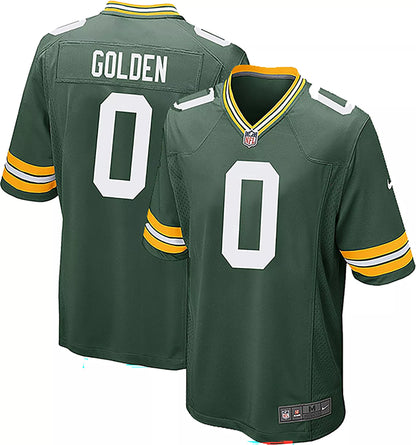 Nike Men's Green Bay Packers Matthew Golden #0 Green Game Jersey