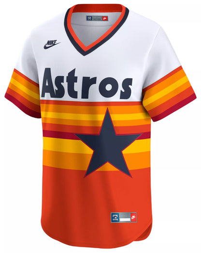 Nike Men's Houston Astros Craig Biggio #7 White/Rainbow Limited Vapor Jersey