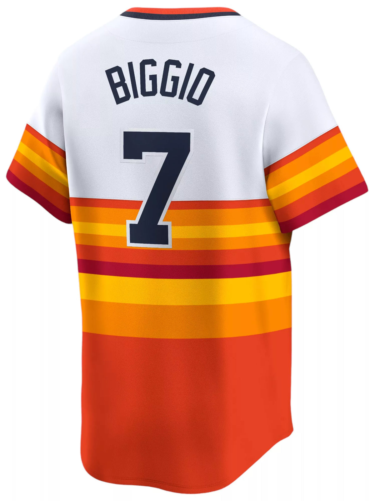 Nike Men's Houston Astros Craig Biggio #7 White/Rainbow Limited Vapor Jersey