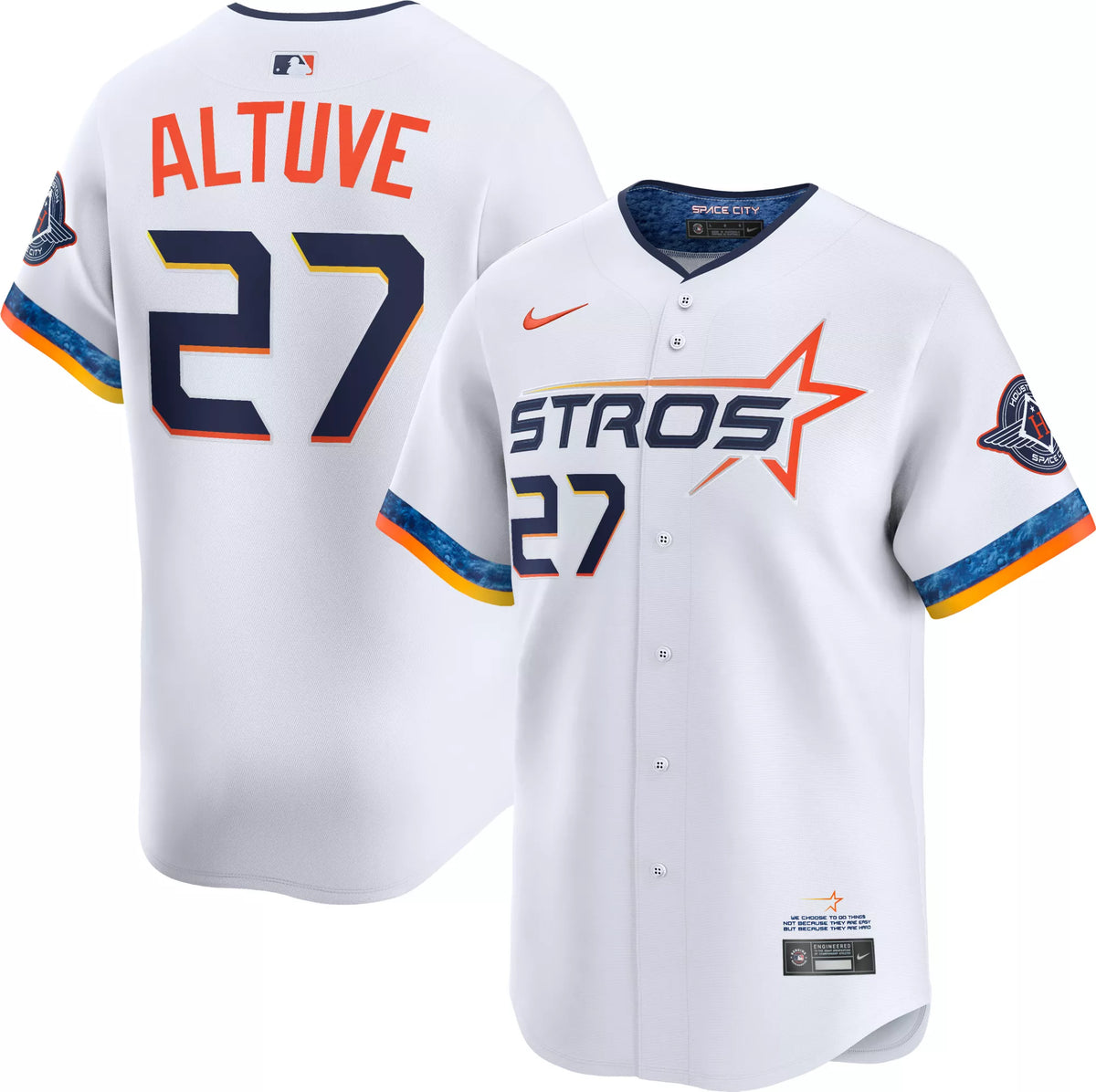 Nike Men's Houston Astros Jose Altuve #27 City Connect Limited Vapor Jersey