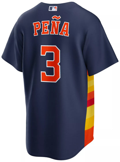 Nike Men's Houston Astros Navy Jeremy Peña #3 Alternate Replica Jersey