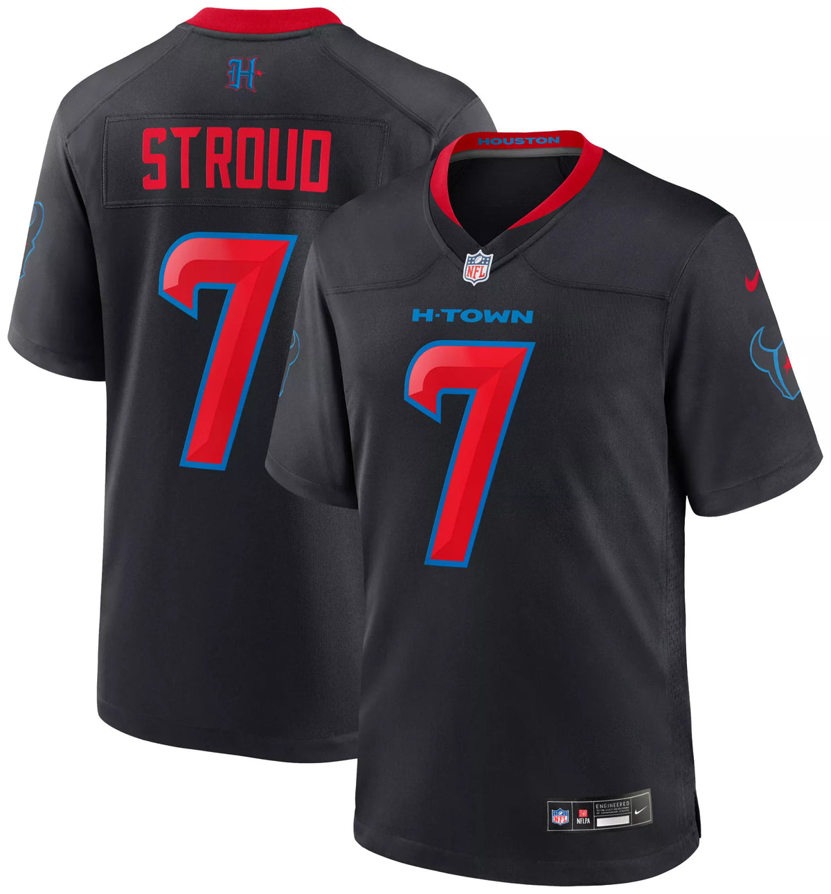 Nike Men's Houston Texans C.J. Stroud #7 Blue 2nd Alternate Game Jersey