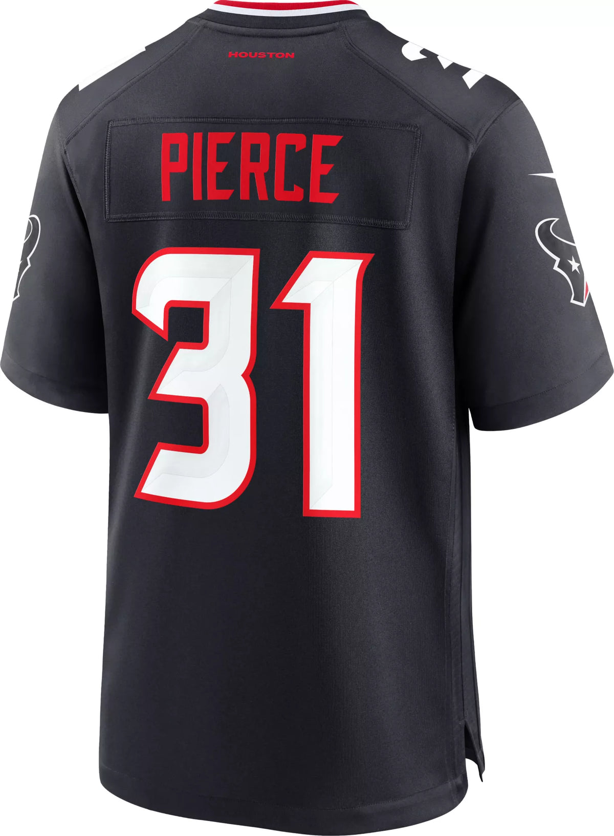 Nike Men's Houston Texans Dameon Pierce #31 Navy Blue Game Jersey