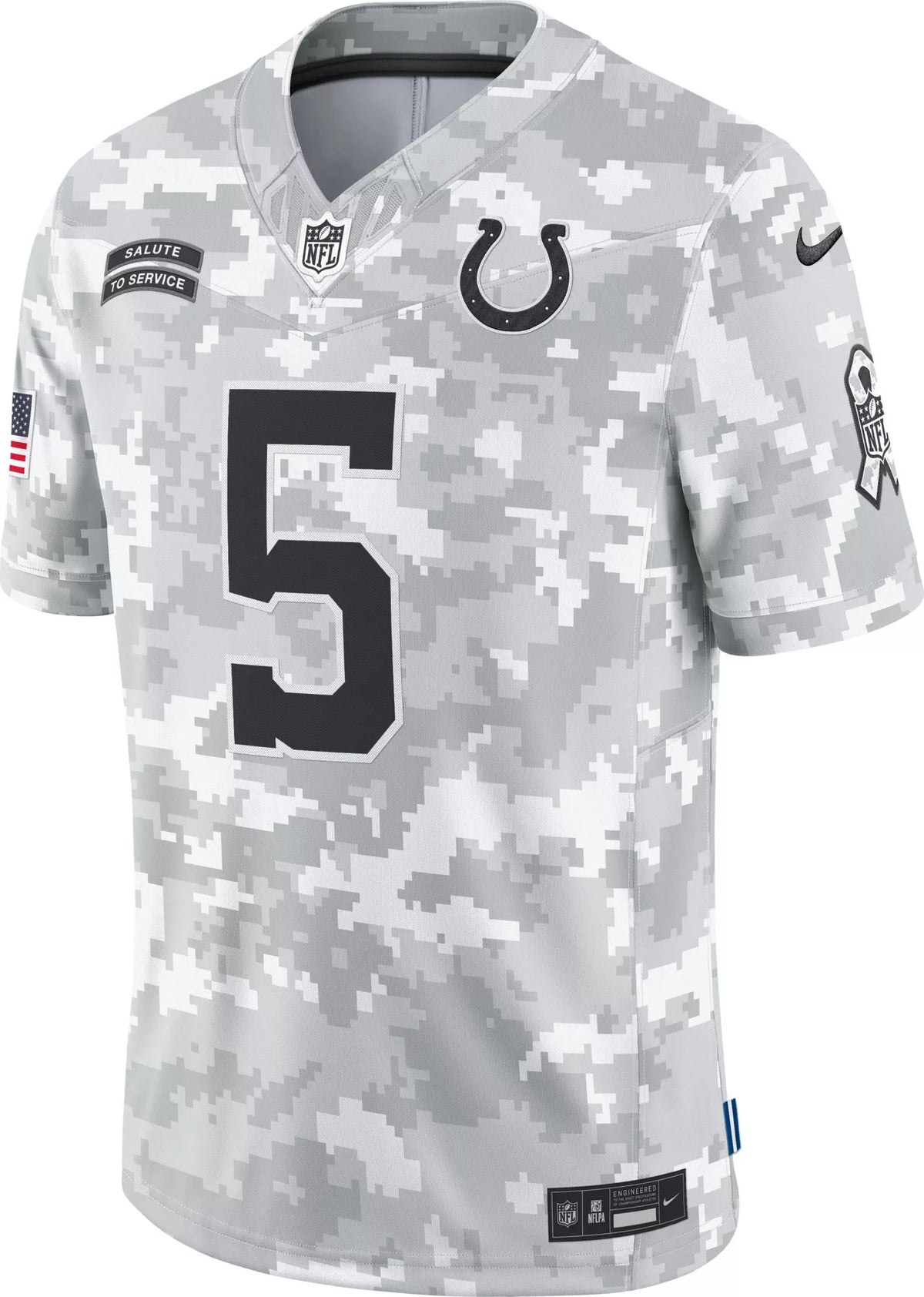 Nike Men's Indianapolis Colts Anthony Richardson #5 Salute to Service 2024 Arctic Camo Limited Jersey