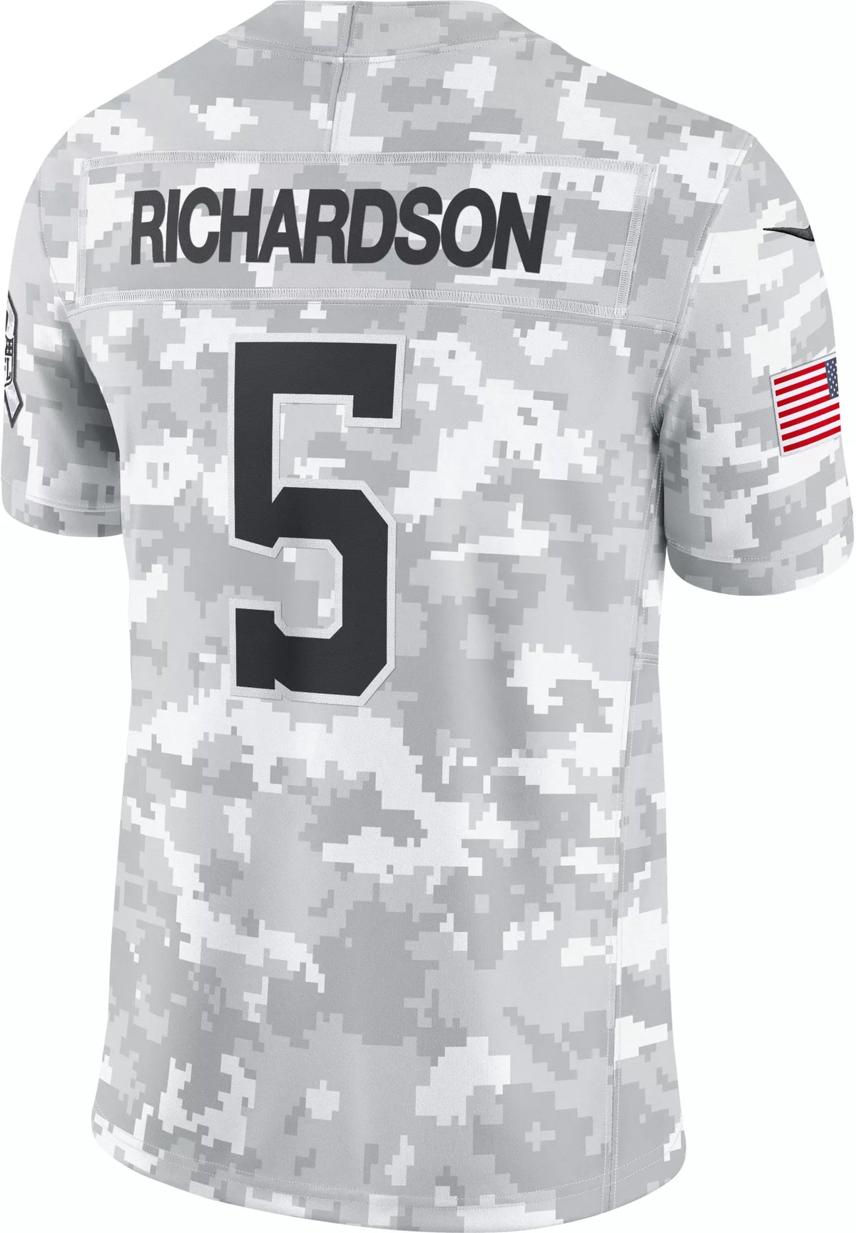 Nike Men's Indianapolis Colts Anthony Richardson #5 Salute to Service 2024 Arctic Camo Limited Jersey