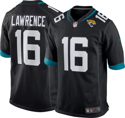 Nike Men's Jacksonville Jaguars Trevor Lawrence #16 Black Game Jersey