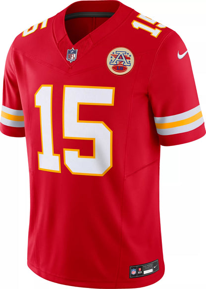 Nike Men's Kansas City Chiefs Patrick Mahomes #15 Vapor F.U.S.E. Red Limited Jersey