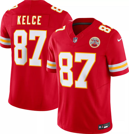 Nike Men's Kansas City Chiefs Travis Kelce #87 Vapor F.U.S.E. Red Limited Jersey
