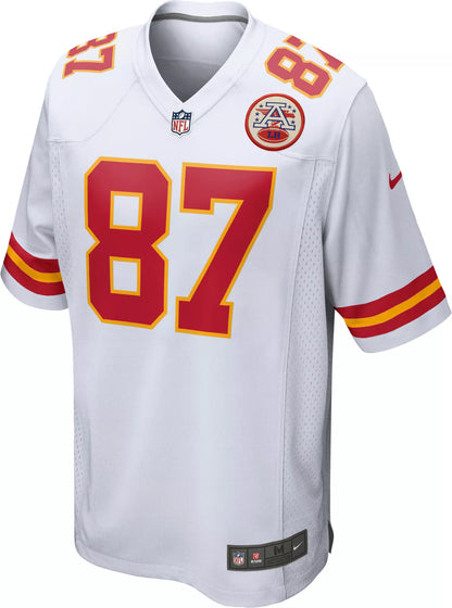 Nike Men's Kansas City Chiefs Travis Kelce #87 White Game Jersey