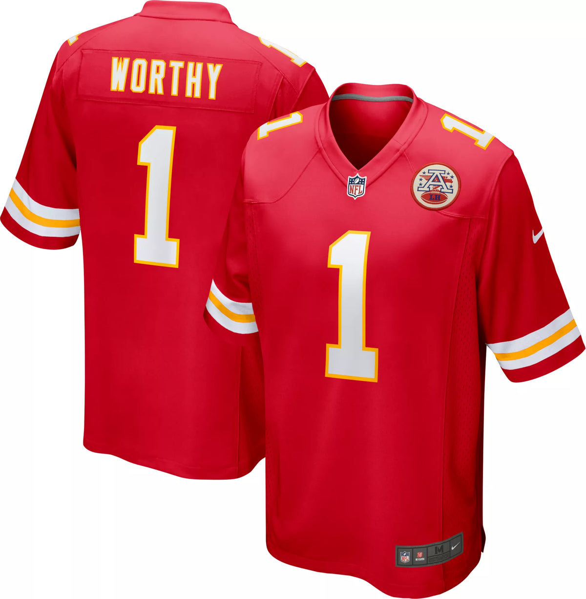 Nike Men's Kansas City Chiefs Xavier Worthy Red Game Jersey