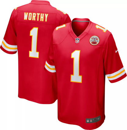 Nike Men's Kansas City Chiefs Xavier Worthy Red Game Jersey
