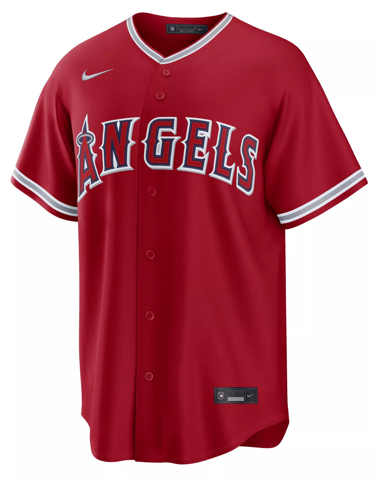 Nike Men's Los Angeles Angels Mike Trout #27 Red Alternate Replica Jersey