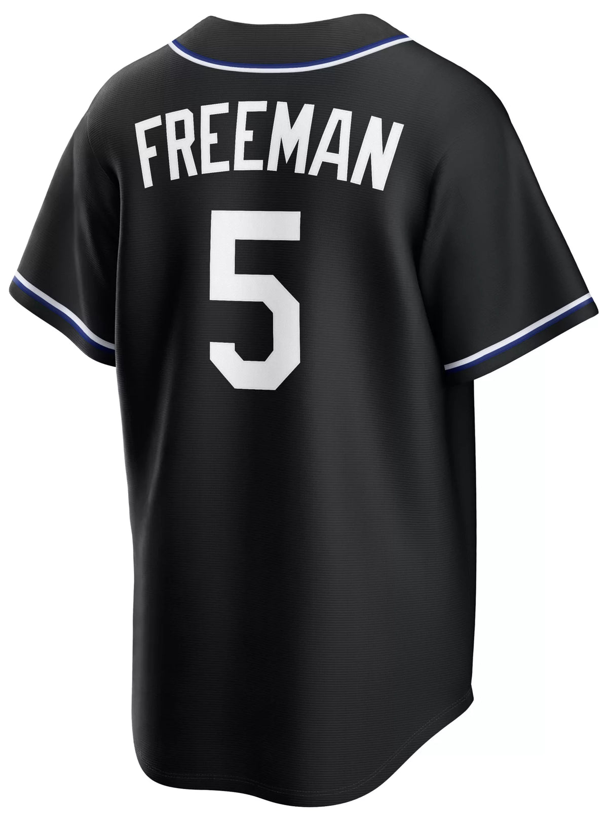Nike Men's Los Angeles Dodgers Black Freddie Freeman #5 Carbon Replica Jersey