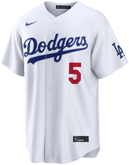 Nike Men's Los Angeles Dodgers Freddie Freeman #5 White Home Stadium Jersey