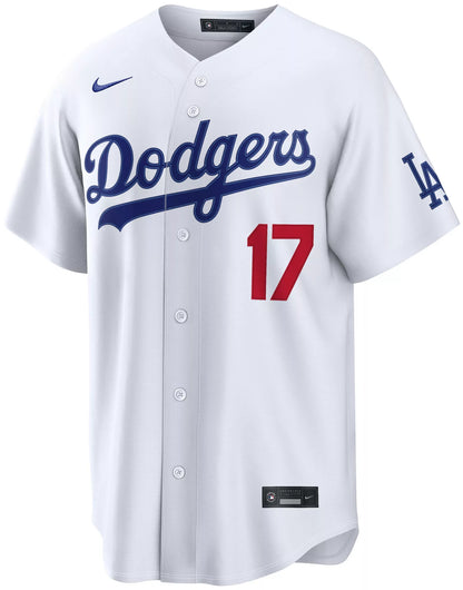 Nike Men's Los Angeles Dodgers Shohei Ohtani #17 White Home Stadium Jersey