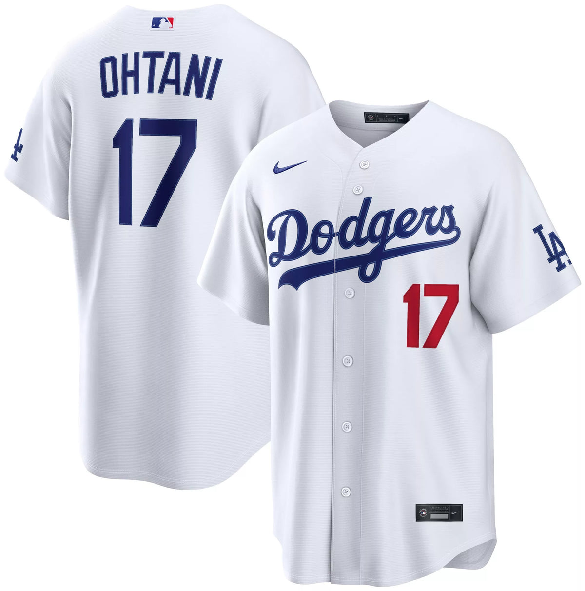 Nike Men's Los Angeles Dodgers Shohei Ohtani #17 White Home Stadium Jersey