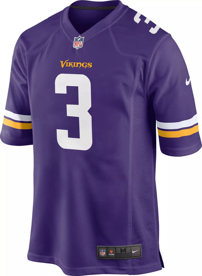 Nike Men's Minnesota Vikings Jordan Addison #3 Purple Game Jersey