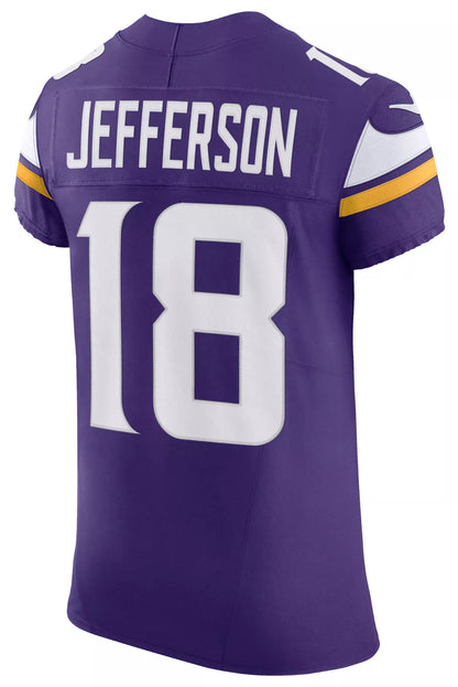 Nike Men's Minnesota Vikings Justin Jefferson #18 Purple Elite Jersey