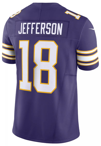 Nike Men's Minnesota Vikings Justin Jefferson #18 Vapor F.U.S.E. New Orchid 2nd Alternate Limited Jersey