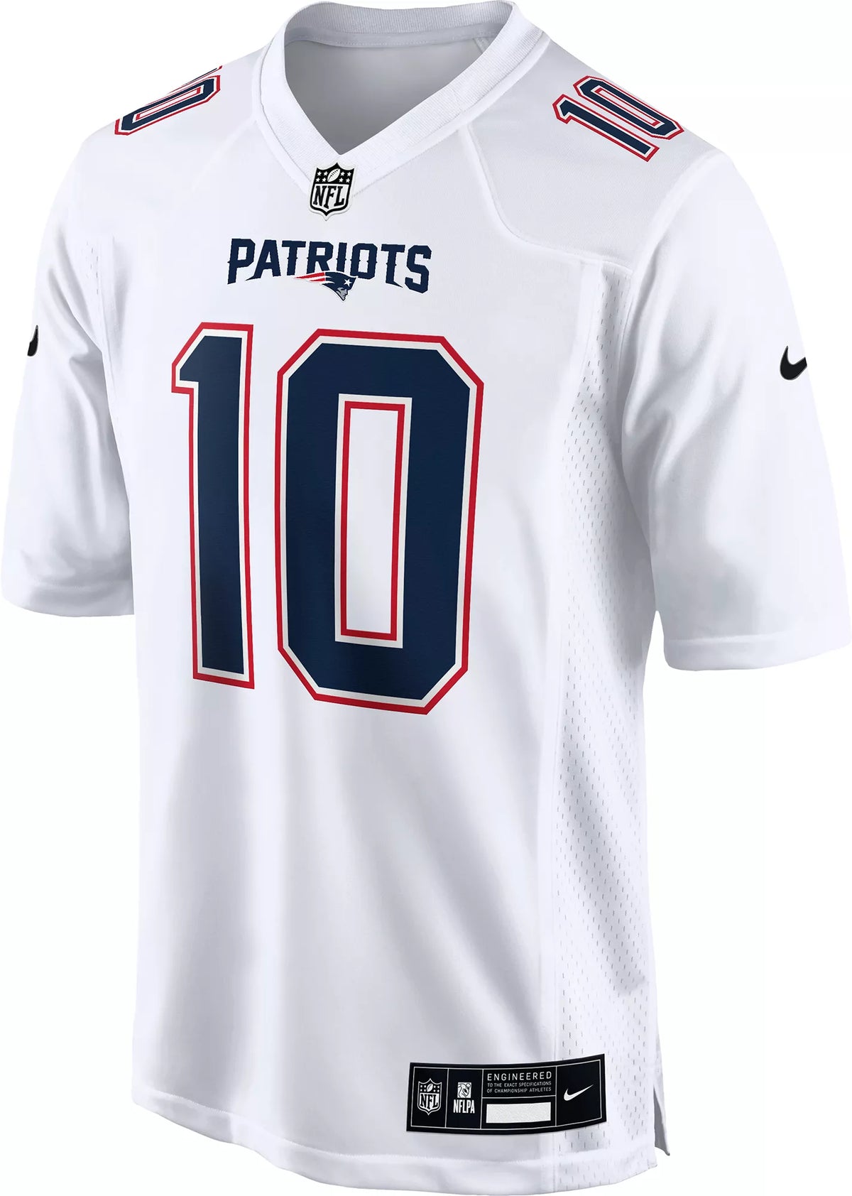 Nike Men's New England Patriots Drake Maye #10 White Tundra Jersey
