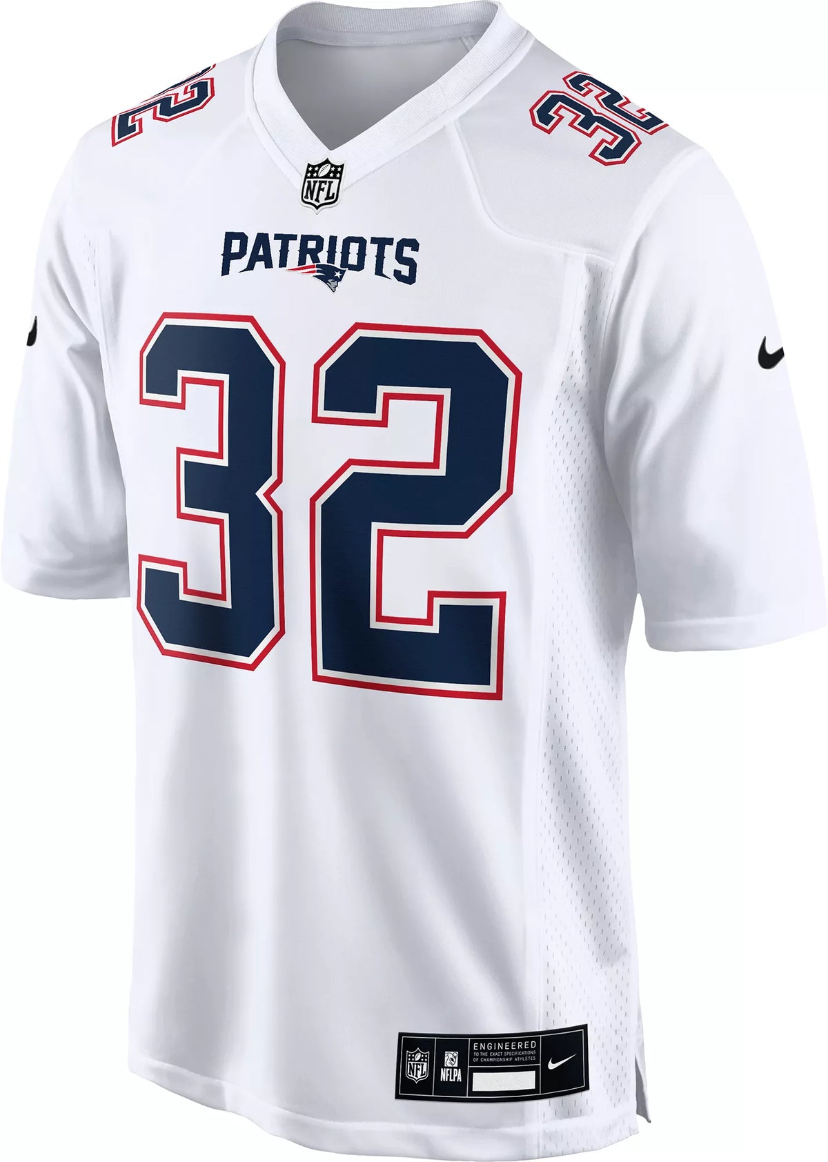 Nike Men's New England Patriots TreyVeyon Henderson #32 White Jersey