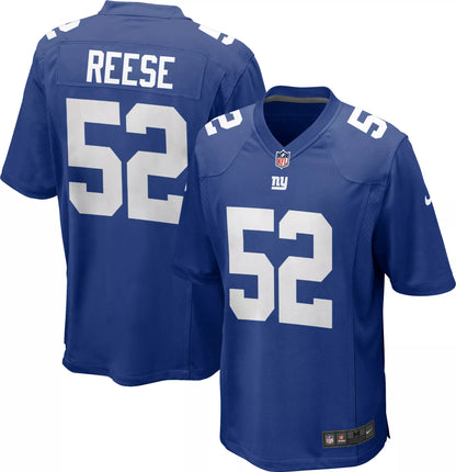 Nike Men's New York Giants Arvell Reese #52 Blue Home Game Jersey