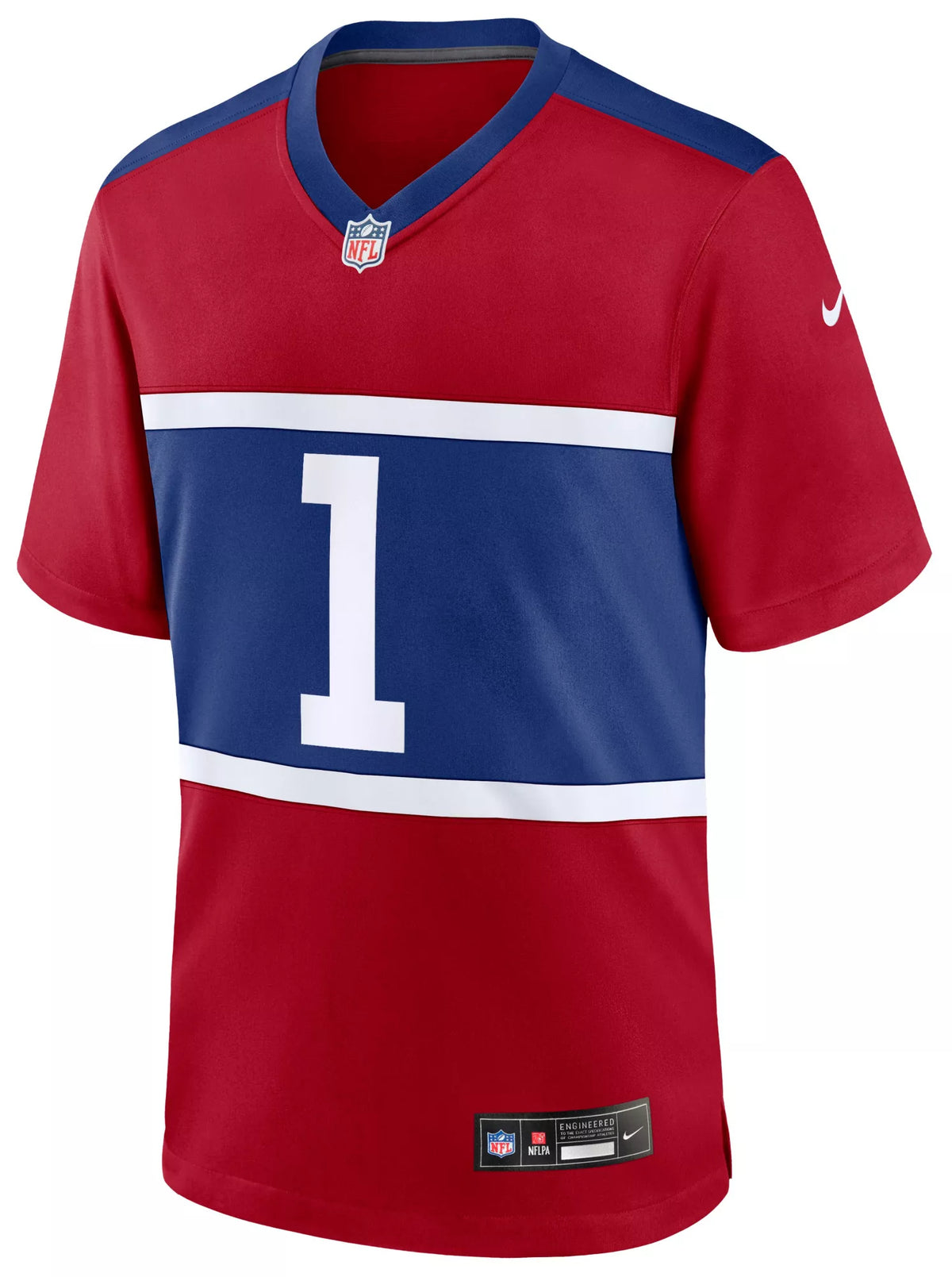 Nike Men's New York Giants Malik Nabers #1 Alternate Gym Red Game Jersey