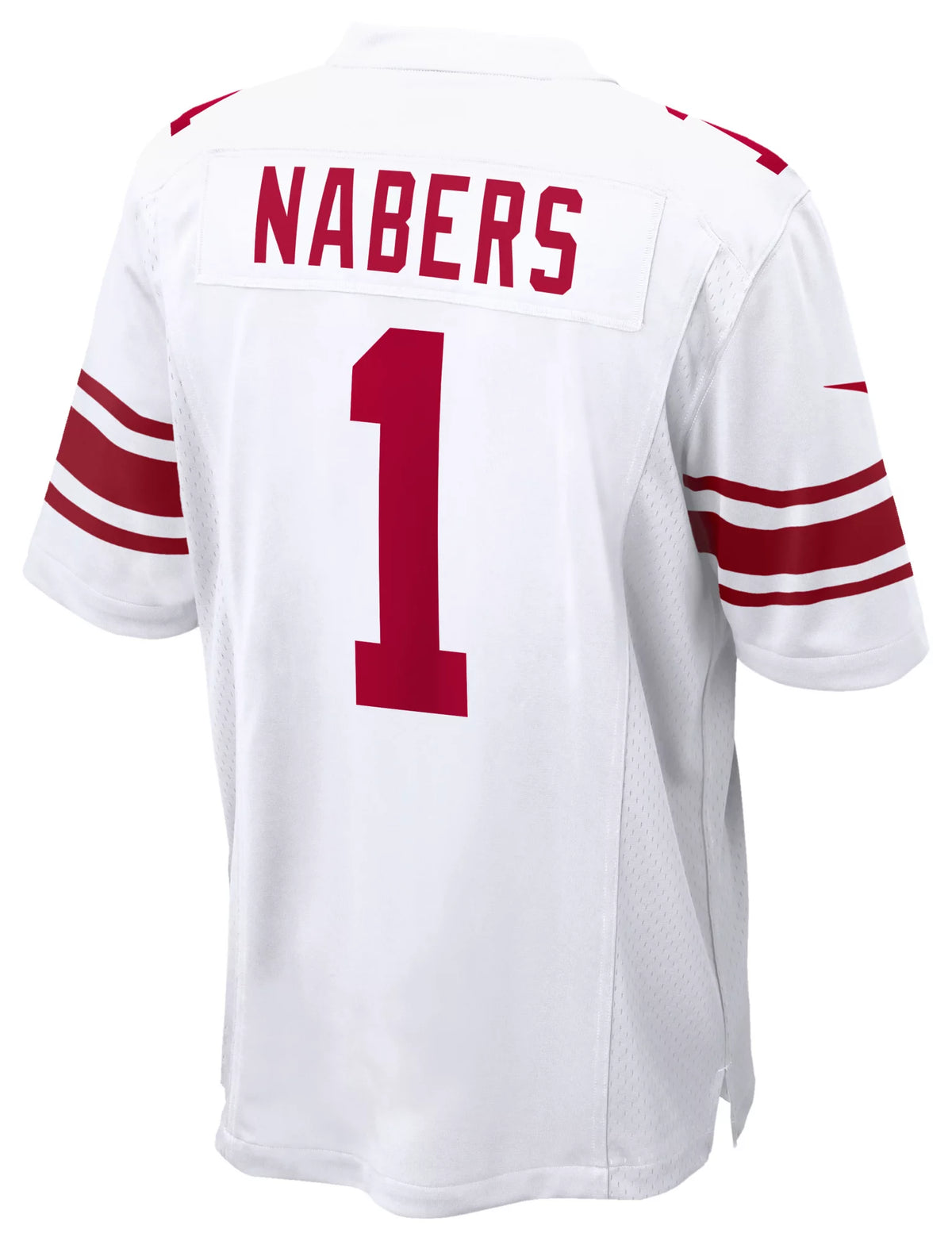 Nike Men's New York Giants Malik Nabers #1 White Game Jersey